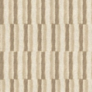 Beige textured watercolor staggered stripes pattern by Erica MacDonald.