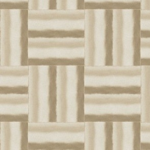 Sandy beige watercolor woven pattern tile by Erica MacDonald.