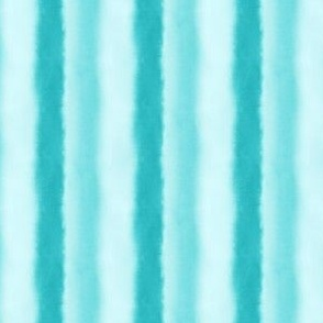 Striped watercolor pattern with alternating light blue and turquoise colors for wallpaper and fabric by Erica MacDonald.