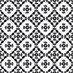 Black and white geometric pattern