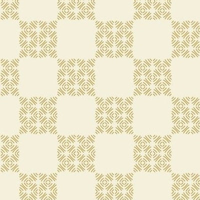 Geometric pattern with gold lines on a beige background