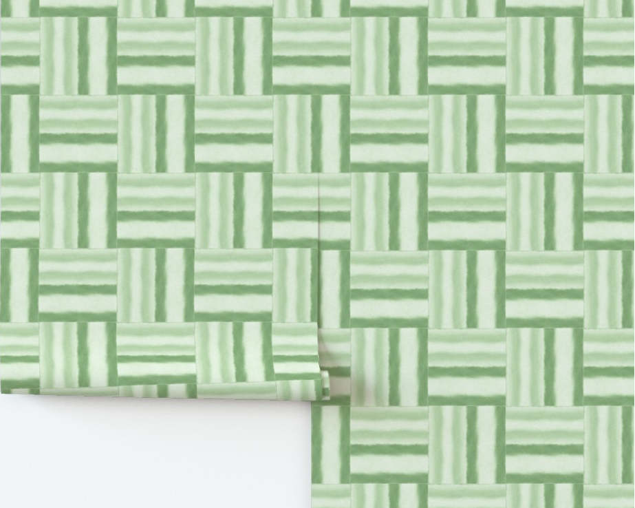 Coastal marsh grass basketweave wallpaper