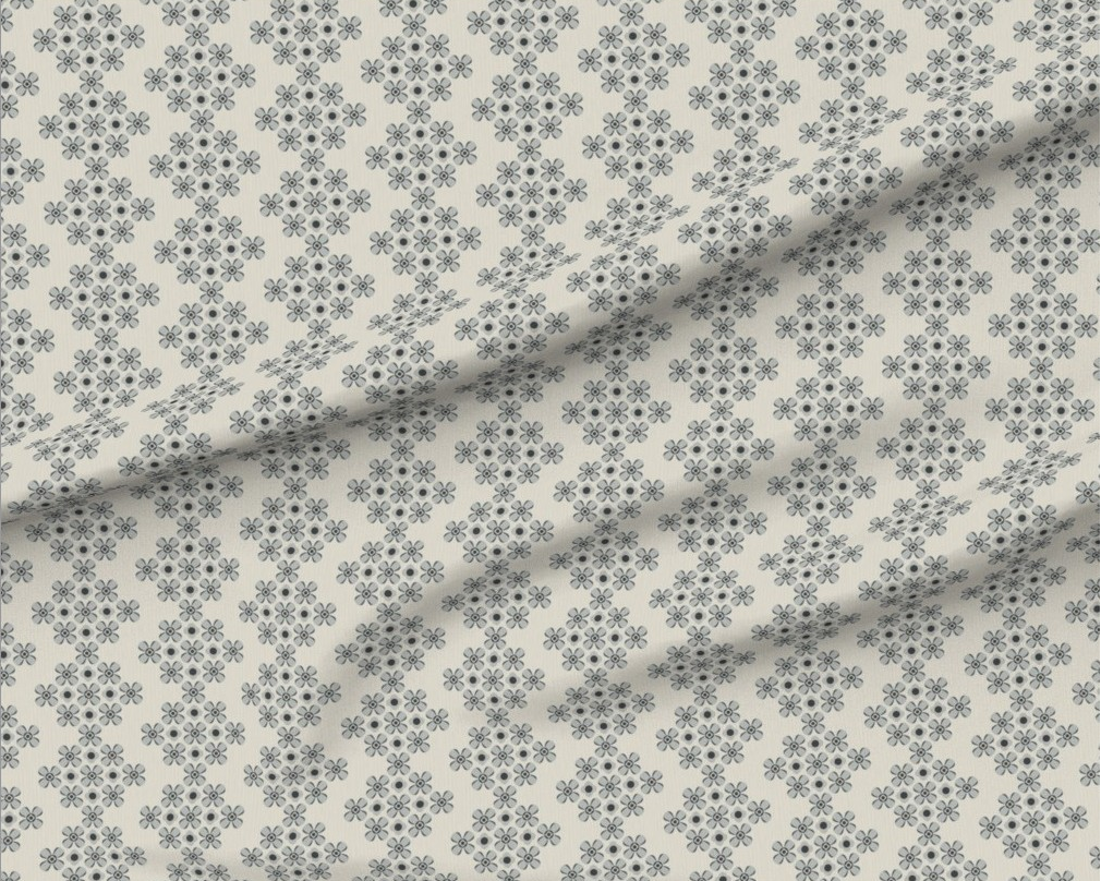 Organic Modern Coastal floral fabric by Erica MacDonadl